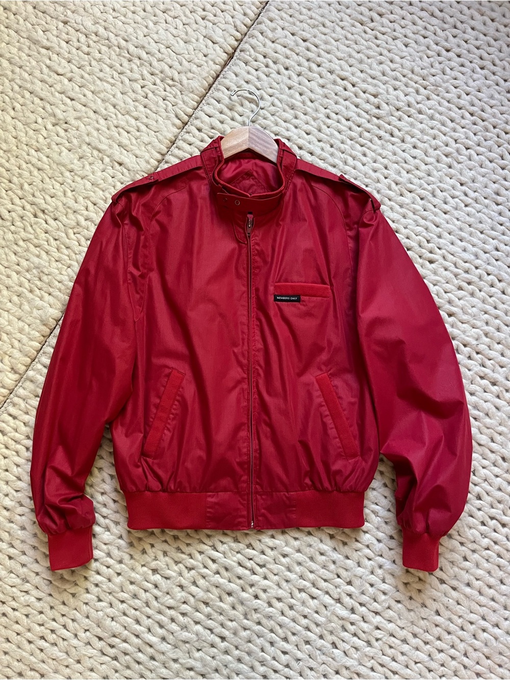 Members Only Red Bomber Jacket | 42 large